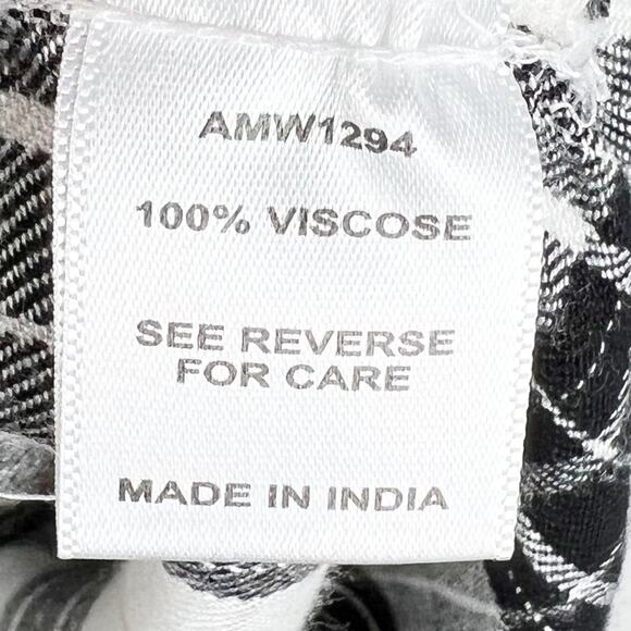 Alison‎ Andrews Off The Shoulder Plaid 3/4 Sleeve Top Size Small - Picture 12 of 13